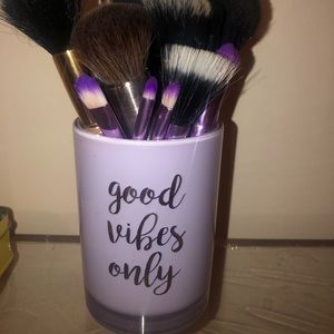 Makeup brush holder